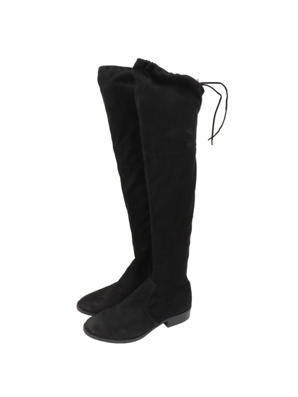 Sam Edelman Womens 8.5 M Paloma Over Knee High Black Drawstring Boots Fabric
